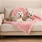 OHS Pet Fleece Throw Fluffy Calming Foldable Travel Dog Puppy Cat Blanket