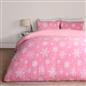 Snowflake Teddy Fleece Duvet Cover Bedding Set Winter Christmas Quilt Bed Soft