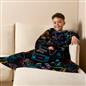 Kids Fleece Blanket with Sleeves Arms Wearable Supersoft Cosy Plush Warm Throw