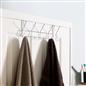 Over Door 10 Hook Hanging Storage Coat Jacket Towel Rack Closet Organiser Silver