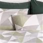 OHS Geo Print Bedding Set Microfibre Reversible Duvet Cover with Pillowcase