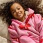 OHS Bows Print Hooded Blanket Adult Kids Sherpa Lined Winter Family Hoodie