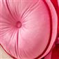 OHS Velvet Filled Cushion Round Bedroom Decor Scatter Chair Sofa Button Pillow