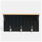 OHS Coat Rack Wall Mounted Shelf Engineered Wood Floating Display Unit