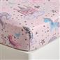 OHS Kids Microfibre Fitted Sheet Fun Print 25cm Hotel Quality Easy Care