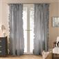 OHS Stripe Frill Voile Net Curtains 2 Window Panels Sheer Rod Slot Top Pair Set