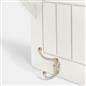 OHS Coat Rack Wall Mounted Shelf Engineered Wood Floating Display Unit