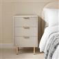 OHS Ribbed Drawer Unit Bedside Table 3/4/5/6 Draw Cabinet Nightstand Sideboard