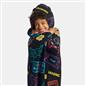 OHS Kids Hooded Throw Novelty Print Flannel Fleece Winter Warm Wearable Blanket