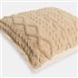 OHS Cable Knit Cushion Covers 2 Pack Sherpa Square Pillowcases Home Decor