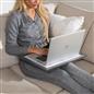 Wooden Cushioned Laptop Lap Tray Dinner Bean Bag Soft Padded Food Lightweight