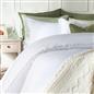 OHS Scallop Edge Bedding Set Microfibre Contrast Duvet Cover with Pillowcase