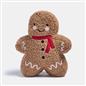 OHS Gingerbread Weighted Door Stop Xmas Decorative Boucle Stopper Wedge
