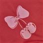 OHS Cherry Bow Bedding Set Microfibre Reversible Duvet Cover with Pillowcase