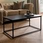 OHS Coffee Table Marble Bedside End Living Room Modern Metal Frame Home Decor