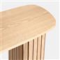 OHS Madison Console Table Ribbed Engineered Wood Entryway Display Unit Decor
