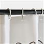 OHS Bows Shower Curtain with 12 Hooks Mould Proof Bathtub Curtains