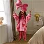 OHS Bows Print Hooded Blanket Adult Kids Sherpa Lined Winter Family Hoodie