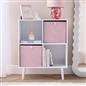 OHS Multi Pack of Matte Velvet Storage Boxes Stylish Foldable Set Square Cube