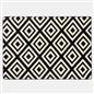 OHS Contrast Geo Rug Tufted Non Slip Soft Modern Carpet Living Room Bedroom