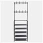 16 Hook Shelving Rack Storage Tier Unit Hallway Home Decor Wire Office Organiser