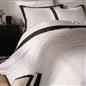 OHS Contrast Border Bedding Set Soft Microfibre Duvet Cover with Pillowcases