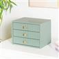 OHS Ribbed Desktop Drawers Organiser Freestanding Tabletop Cabinet Storage Unit