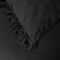 OHS Frill Edge Bedding Set Microfibre Decor Duvet Cover with Pillowcase