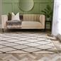 OHS Diamond Check Rug Non Slip Fluffy Soft Luxury Floor Carpet Hallway Runner