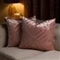 Velvet Cushion Covers Metallic Luxury Geometric Set of 2 or 4 Sofa Chair Inserts