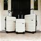 OHS Hard Shell Suitcase Luggage Set Travel ABS 4 Wheels Trolley Cabin Carry-On