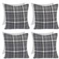 Woven Check Cushion Covers Tartan Pack of 2/4 Filled Case Pad Set 18
