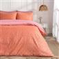 OHS Gingham Embossed Bedding Set Microfibre Duvet Cover with Pillowcase