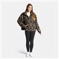 OHS Print Teddy Fleece Half Zip Jumper Womens Pullover Sweatshirt Long Sleeve