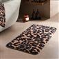 Leopard Bath Mat Cushioned Non Slip Shower Bathroom Mat Rug Soft Absorbent