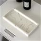 OHS Marble Effect Tray Resin Decorative Vanity Organiser Plate Holder
