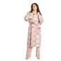 OHS Teddy Marl Dressing Gown Prints Ladies Warm Womens Loungewear Bathrobe