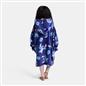 OHS Stitch Hoodie Blanket Kids Winter Flannel Sherpa Fleece Wearable Throw