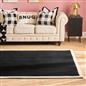 OHS Contrast Border Rug Non Slip Tufted Hallway Runner Floor Carpet