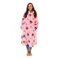 Minnie Mouse Hoodie Blanket Oversized Wearable Soft Sherpa Fleece Throw, Pink