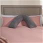 Teddy Fleece V Shaped Pillow Body Neck Support Pregnancy Orthopaedic Cushion