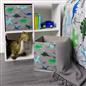 OHS Multi Pack Dinosaur Print Storage Boxes Folding Set Square Easy Space Cube