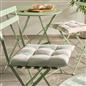 OHS Seat Pads 2 Water Resistant Outdoor Cushions Garden Chair Covers Ties