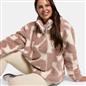 OHS Half Zip Hoodie Geometric Print Teddy Fleece Jumper Pullover Sweatshirt