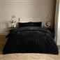 OHS Ribbed Fleece Bedding Set Soft Faux Fur Thermal Duvet Cover with Pillowcase 