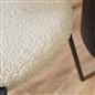 OHS Boucle Dining Chair with Metal Legs Modern Upholstered Kitchen Chair