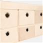 Storage Cube Unit 6 Draw Ottoman Space Saving Velvet Chest Shoe Boucle Organiser