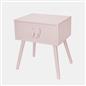 OHS Bow Decor Bedside Wood Nightstand 1 Drawer Storage Unit End Table Home Decor