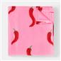 OHS Chilli Print Throw Soft Blanket Polar Fleece Lightweight Bedspread