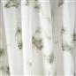 OHS Marble Shower Curtain with 12 Hooks Weighted Hem Bathtub Curtain, White/Grey